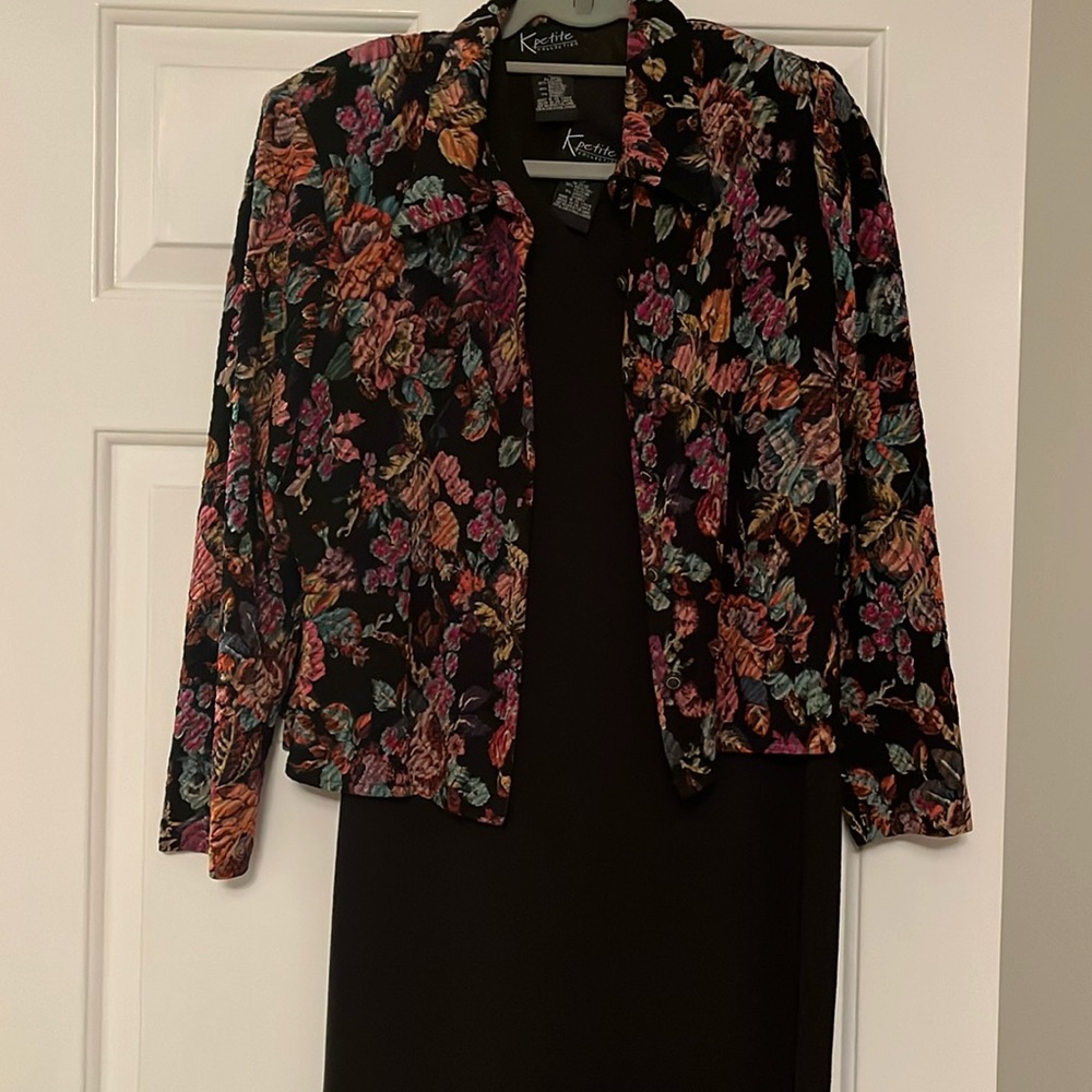 EUC Size 12P K Petite collection 2 piece dress set